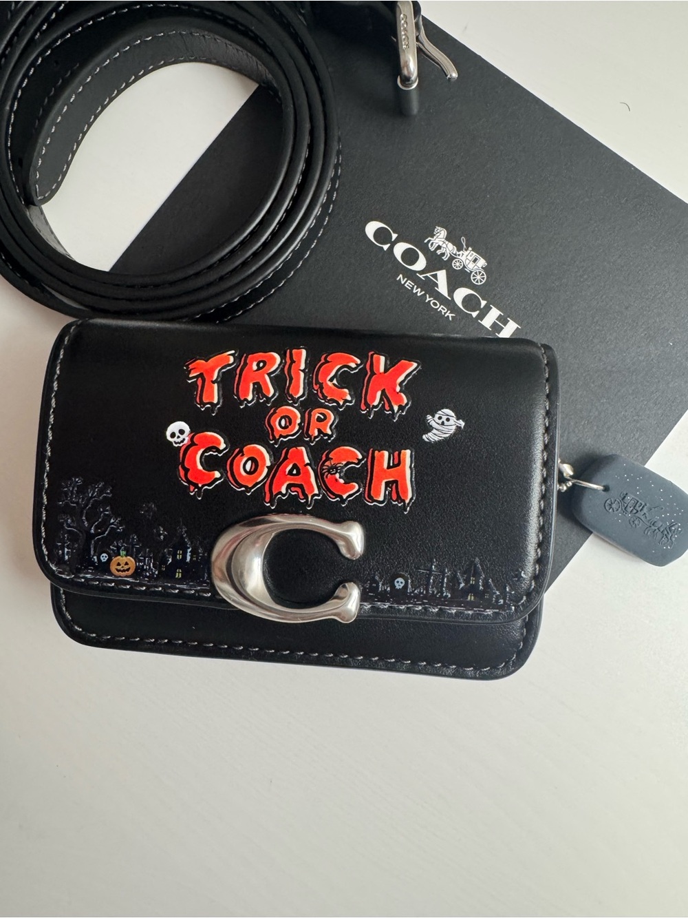 Coach bandit card case wallet belt bag